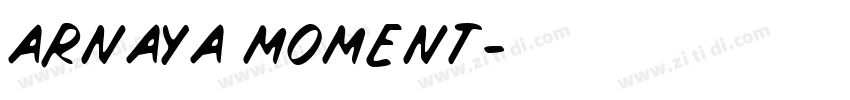 arnaya moment字体转换